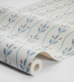 Flower Buds Wallpaper by Borastapeter Blue