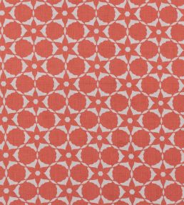 Flower Cut Out Fabric by Vanderhurd Coral/Champignon