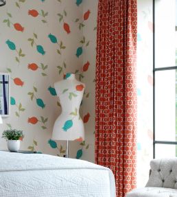 Flower Cut Out Fabric by Vanderhurd Jade/Moonstone
