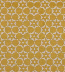 Flower Cut Out Fabric by Vanderhurd Saffron/Champignon