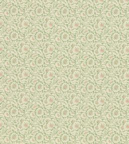 Flower Patch Fabric by GP & J Baker Green