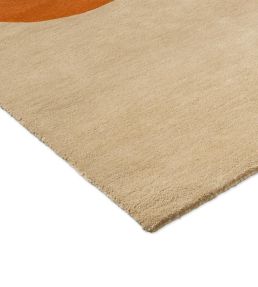 Orla Kiely Flower Placement rug Pumpkin/Ecru 158203120180-US Pumpkin/Ecru