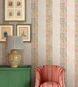 Flower Pot Wallpaper by GP & J Baker Blue/Green