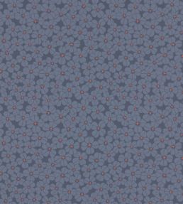 Flower Shower Wallpaper by Langelid Von Bromssen Indigo