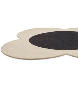 Orla Kiely Flower Spot Round rug Ecru/Black 158409150001-US Ecru/Black