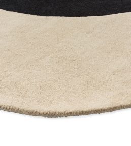 Orla Kiely Flower Spot Round rug Ecru/Black 158409150001-US Ecru/Black