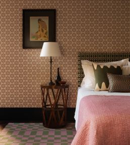 Flower Stencil Wallpaper by Vanderhurd Jade