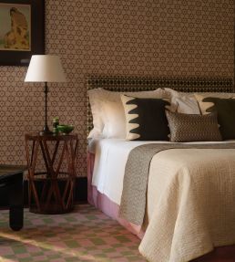 Flower Stencil Wallpaper by Vanderhurd Jade
