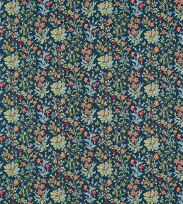 Flowers by May Fabric by Morris & Co Indigo