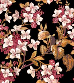 Flowery Wallpaper by Coordonne Black
