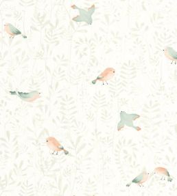 Flying Bird Wallpaper by Casadeco Vert Amande