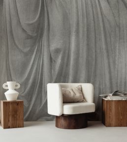 Fold Metallic Mural by Coordonne Silver