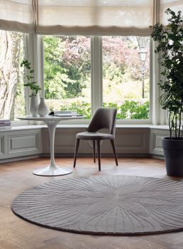 Wedgwood Folia Round rug Grey 38305-150 Grey
