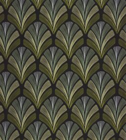 Folies St James Wallpaper by Casadeco Vert Olive