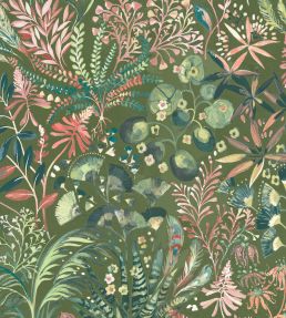 Folium Fabric by Arley House Jade