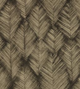 Folius Wallpaper by Clarke & Clarke Charcoal/Gilver
