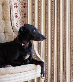 Folk Stripe Fabric by Barneby Gates Cream
