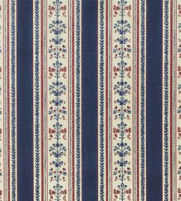 Folk Stripe Fabric by Barneby Gates Navy