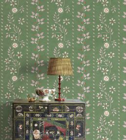 Folklore Wallpaper by Lewis & Wood Blossom Leaf