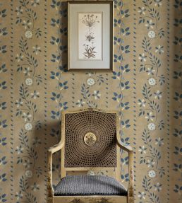 Folklore Wallpaper by Lewis & Wood Buttermilk Blue