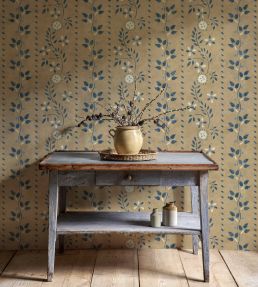 Folklore Wallpaper by Lewis & Wood Buttermilk Blue