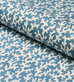 Folly Fabric by Schumacher Orpington Blue