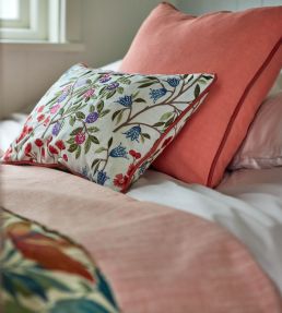 Foraging Embroidery Fabric by Sanderson Dawn Blue