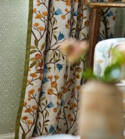 Foraging Embroidery Fabric by Sanderson Rowanberry