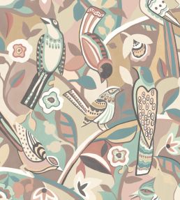 Forest Chorus Wallpaper by Ohpopsi Warm Sand