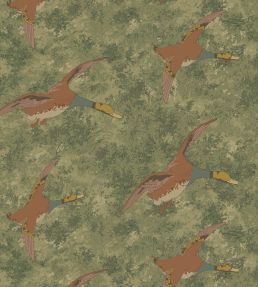 Forest Ducks Wallpaper by Mulberry Home Lovat