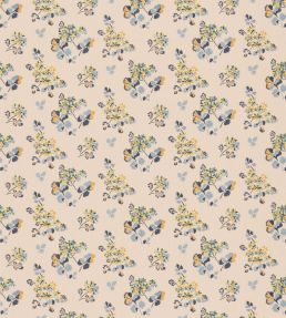 Forest Flower Fabric by GP & J Baker Blue/Green