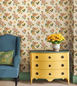 Forest Flower Wallpaper by GP & J Baker Blue/Green