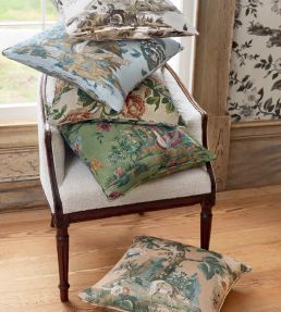 Forest Lodge Fabric by Thibaut Flax