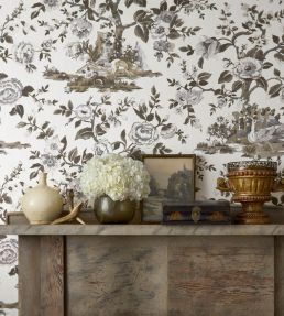 Forest Lodge Wallpaper by Thibaut Green