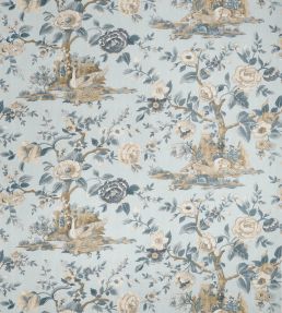 Forest Lodge Fabric by Thibaut Spa Blue