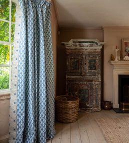 Forest Fabric by Molly Mahon Blue