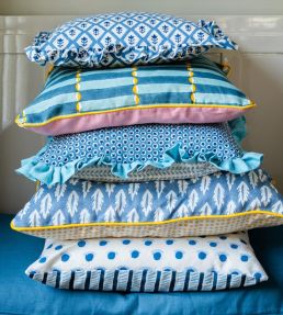 Forest Cushion 60 x 40cm by Molly Mahon Blue Seed Mustard