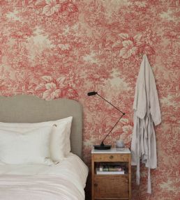 Forest Toile Mural by Sandberg Red