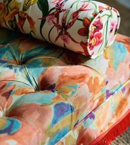 Foresta Velvet Fabric by Harlequin Rosewood / Azul / Huckleberry