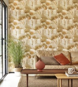 Foret Des Landes Wallpaper by Casadeco Olive