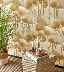 Foret Des Landes Wallpaper by Casadeco Olive