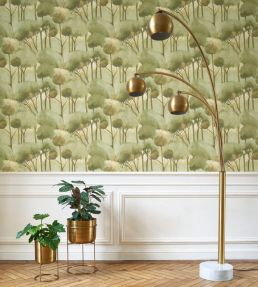 Foret Des Landes Wallpaper by Casadeco Vert Argile