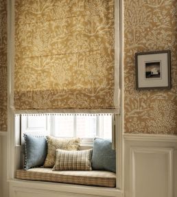 Foret Fabric by Nina Campbell Blue