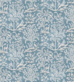 Foret Fabric by Nina Campbell Blue
