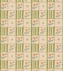 Forget-Me-Not Fabric by GP & J Baker Green