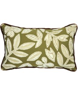 Forget Me Not Cushion 30 x 50cm by Maison Casamance Olive