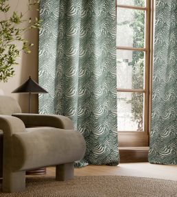 Formation Embroidery Fabric by Harlequin Eucalyptus