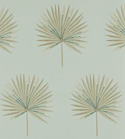Fortunei Wallpaper by Jane Churchill Aqua