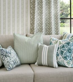 Foxdale Fabric by Clarke & Clarke Eau De Nil/Sky
