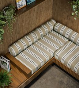Foxdale Fabric by Clarke & Clarke Pebble/Mocha